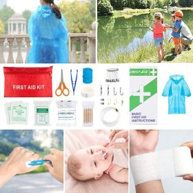 Outdoor SOS Emergency Survival Kit Multifunctional Survival Tool Tactical Civil Air Defense Combat Readiness Emergency Kit (Color: CP, Ships From: China)